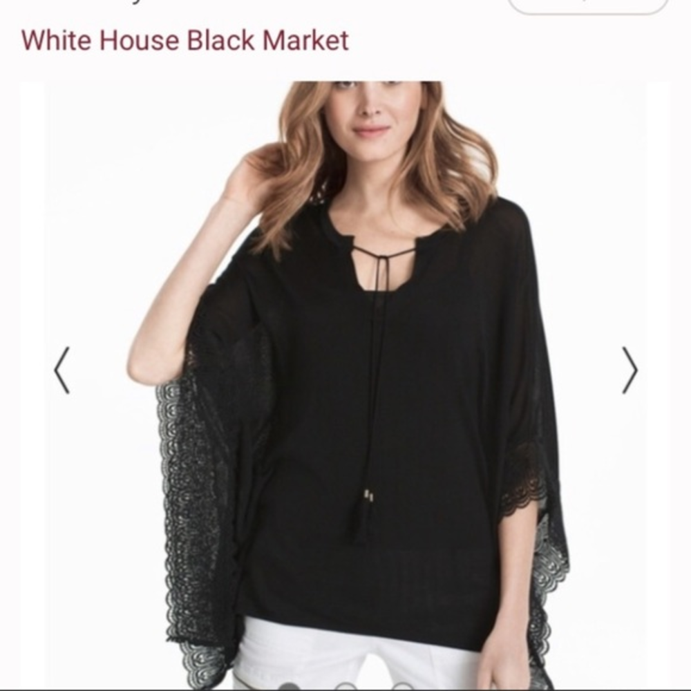 WHMB Butterfly Lace Poncho‎ Sweater Shaw